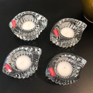 Mikasa Royal Suite votive candle holders set of 4 classic crystal decor festive
